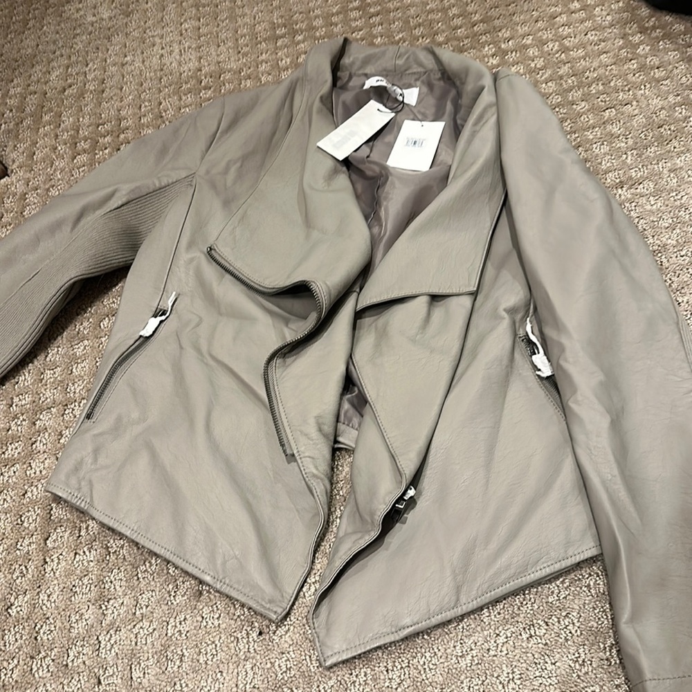 BB Dakota vegan leather moto jacket nwt